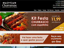 Tablet Screenshot of churramax.com.br